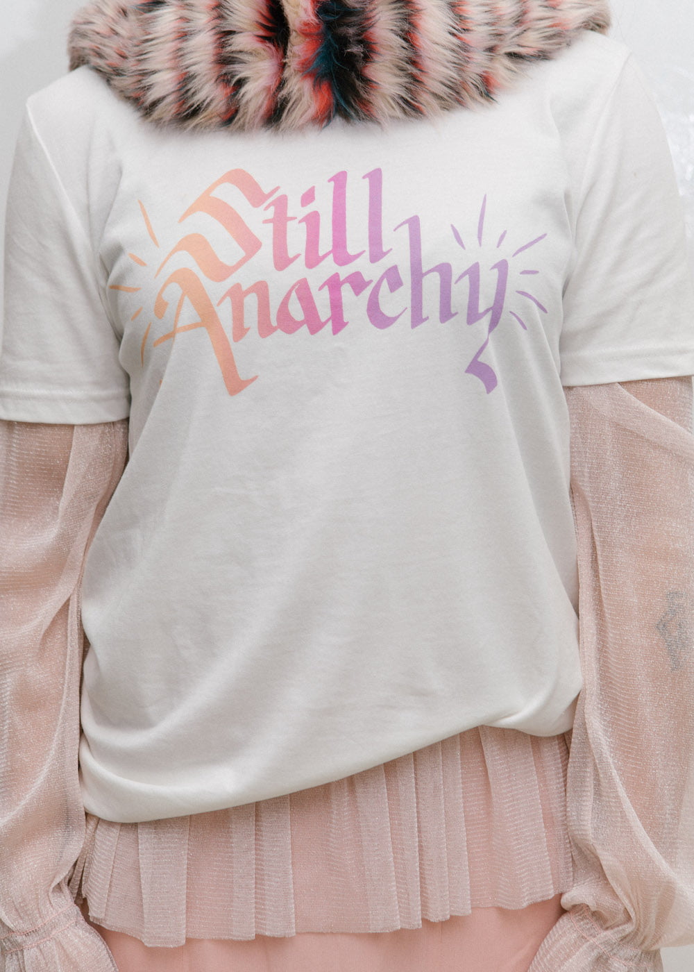 Still Anarchy shirt | Photography by Ellie Ramsden for Freedom Press